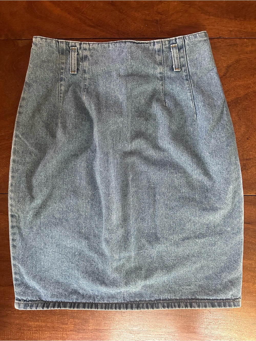 Vintage 90s Vivaldi Jeanswear Denim Pencil Skirt High Waist Medium Wash Size 6